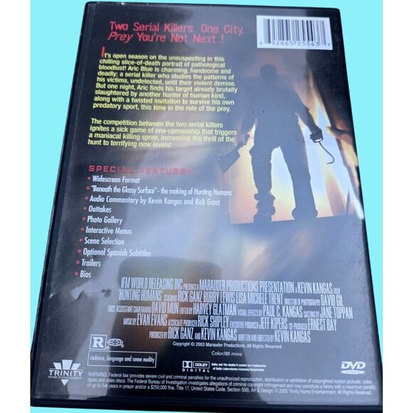 Hunting Humans DVD Horror Movie - Trinity Home Entertainment - Picture 2 of 2